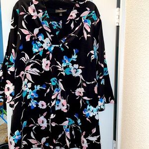 Lane Bryant Flower Print Tunic w/removable belt